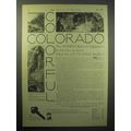 1930 Colorado Tourism Ad - Balcony House, Mesa ...