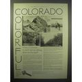 1930 Colorado Tourism Ad - Colorful Colorado