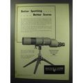 1950 Bausch & Lomb 60mm Spotting Scope Ad - Better