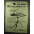 1950 Bausch & Lomb 60mm Spotting Scope Ad - Cha...