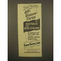 1954 Shaw Savill Line Cruise Ad - Off-Season Fares