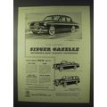 1958 Singer Gazelle Saloon, Convertible, Estate Car Ad