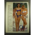 1987 OP Ocean Pacific Swimsuits Advertisement