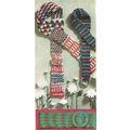 Knit Belt Pattern Tricolor Belt