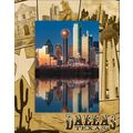Dallas Texas Laser Engraved Wood Picture Frame ...