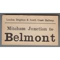 LONDON BRIGHTON & SOUTH COAST RAILWAY LUGGAGE L...