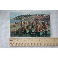 vintage postcard Fishing Fleet in Brixham Harbour