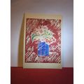 THE LUMSDEN VASE woodcut by William Tillyer 1981 unused postcard art #