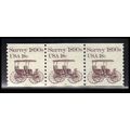 1907 18c Surrey Very Fine MNH Dry Gum PNC 3/3 P...