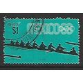 MEXICO 1968 OLYMPIC GAMES 1p ROWING TURQUOISE &...