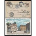 Austria Post Card Gruss aus Wien to Sweden 1899...