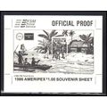 Event Card Micronesia Proof AMERIPEX '86 (No St...