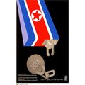 Political OSPAAAL POSTER.North Korea vs USA.Rev...