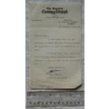 1950 letter The Coventry Evening Telegraph re R...