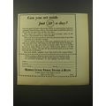 1954 Merrill Lynch Ad - Can you set aside just 50¢ a day?