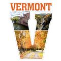 Vermont Maple Trees and River Capital V Collage...