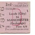 B.T.C. Edmondson Ticket - Leeds City to Manches...