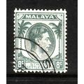 MALAYSIA STRAITS SETTLEMENTS 1938 SG283 8c GREY...