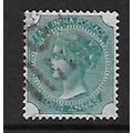 INDIA 1878 SG 71 4A BLUE GREEN FINE USED