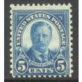 637 5c Theodore Roosevelt Average MNH Q1567