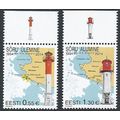 Estonia Mi 808/9: Lighthouses: Sõru Upper and L...