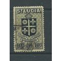 st.lucia stamps sg138 10/- fu sg 138