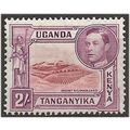 KUT 1944 SG146b 2/- Lake-Brown & Brown-Purple P...
