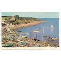 Boats on the Beach Traeth Bychan Postcard Angle...