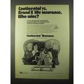 1971 Continental Assurance Ad - Vs. Brand X Insurance