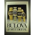 1977 Bulova Watch Ad - 82312, 81301, 82322 and ...