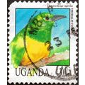 UGANDA, BIRDS, Emerald Cuckoo, 1992, 300 shilling