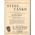 UNITED IRON WORKS INC 1928 Steel tanks all size...