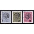 GERMANY 1970 BIRTH BICENTENARIES SET USED SG1516-8