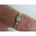 Vintage 14K Yellow and White Gold Genuine Diamo...