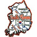South Korea Map Fridge Magnet