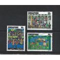 Singapore.Children's Day set of 3.Fine Used.Jun25