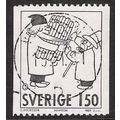 Sweden Fa 1143: 1 Kr. 50 black Swedish Comic St...