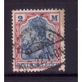 GERMANY 1920 SG 151 2M BLUE AND LAKE FINE USED