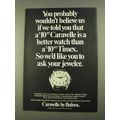 1968 Bulova Caravelle Watch Ad - Better Than Timex