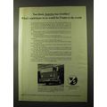 1973 Warner & Swasey Duplex Fire Truck Chassis Ad