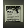 1995 Tanfoglio Witness Pistol Ad - Univers-al