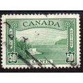 Canada Sg366 50c green fine used (g46)