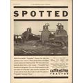 CATERPILLAR TRACTOR COMPANY 1931 Spotted winch-...