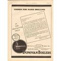 DONOVAN BOILER WORKS 1931 chosen hard drilling ...