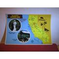 THE MOTHER LODE GOLD RUSH, CALIFORNIA MAP USA u...