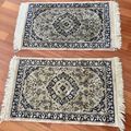 Vintage Pair Handmade Oriental Rugs Traditional...