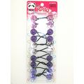 BELLO SHADES OF PURPLE TWINBEAD BALL PONYTAIL H...