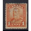 Canada 1928 - 29 KGV 1ct Orange used stamp SG 2...