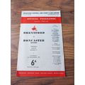 1962/63 Brentford (Champions) vs Doncaster - Di...