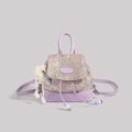 Ladies Embroidered Backpack Outdoor Backpack Pu...